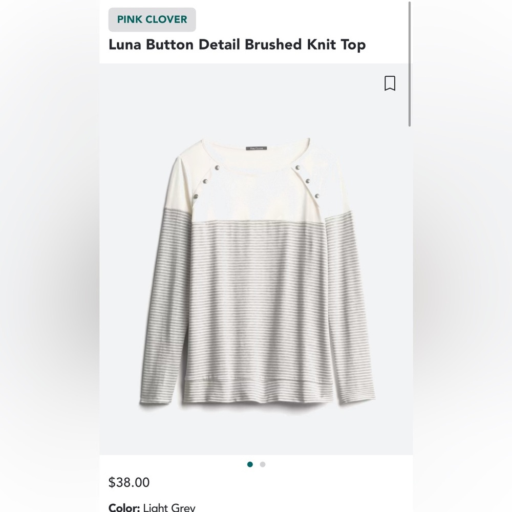 Pink Clover luna detailed brushed knit top